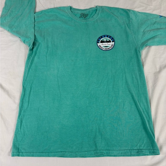Blue 84 Mens Green Colorado Rocky Mountains Long Sleeve T-Shirt L - Picture 3 of 8